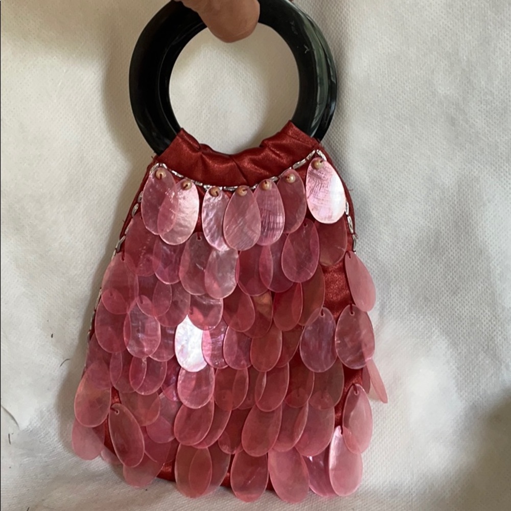 Genuine fun  capiz shell purse bag